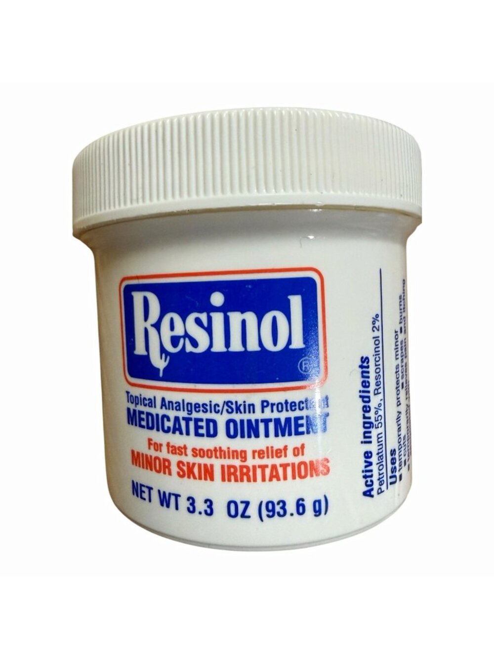 Resinol Medicated Ointment Topical Analgesic Skin Protectant 3.3 oz 55/2%